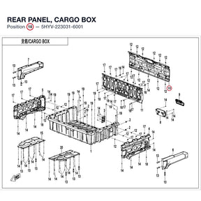 REAR PANEL, CARGO BOX product image