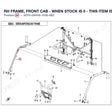 RH FRAME, FRONT CAB product image