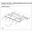 PLASTIC TOP ROOF - INTERCHANGEABLE WITH 5HY#-260211-1000 product image