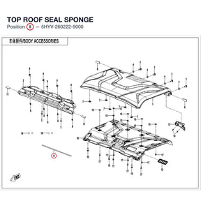 TOP ROOF SEAL SPONGE product image