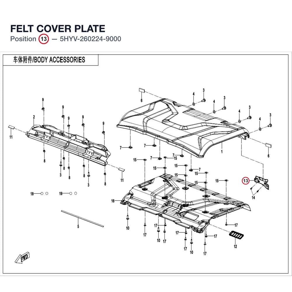 FELT COVER PLATE product image