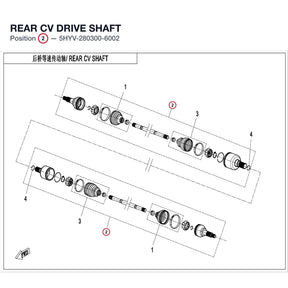 REAR CV DRIVE SHAFT product image
