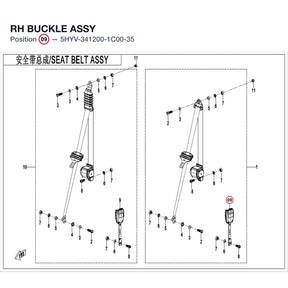 RH BUCKLE ASSY product image
