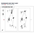 PASSENGER SEAT BELT ASSY product image