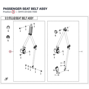 PASSENGER SEAT BELT ASSY product image