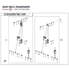 SEAT BELT, PASSENGER product image