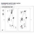 PASSENGER SAFETY BELT LATCH product image