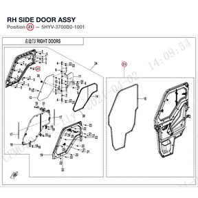RH SIDE DOOR ASSY product image