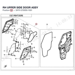 RH UPPER SIDE DOOR ASSY product image