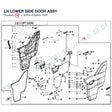 LH LOWER SIDE DOOR ASSY product image