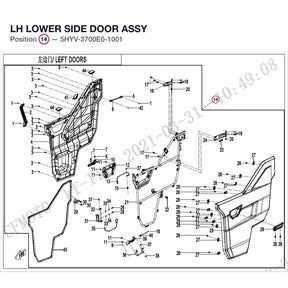 LH LOWER SIDE DOOR ASSY product image