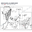 DECO PLATE, LH LOWER DOOR product image