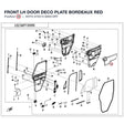 FRONT LH DOOR DECO PLATE product image