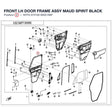 FRONT LH DOOR FRAME ASSY product image