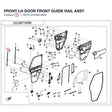 FRONT LH DOOR FRONT GUIDE RAIL ASSY product image