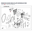 FRONT RH DOOR DECO PLATE product image