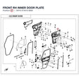 FRONT RH INNER DOOR PLATE product image