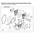 FRONT RH DOOR FRAME ASSY product image