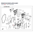 FRONT RH DOOR LATCH ASSY product image