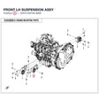 FRONT LH SUSPENSION ASSY product image
