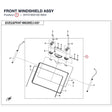 FRONT WINDSHIELD ASSY product image