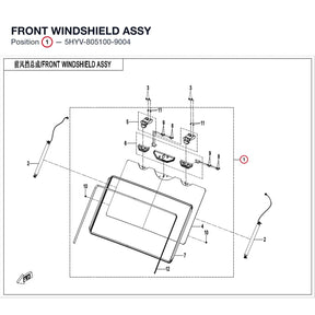 FRONT WINDSHIELD ASSY product image