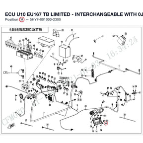ECU U10 EU167 TB LIMITED  - INTERCHANGEABLE WITH  0JYA-174000-50000 product image