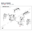 REAR LH FENDER product image