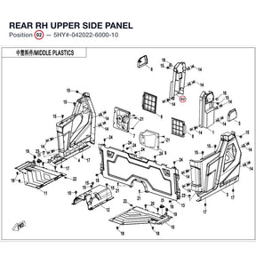 REAR RH UPPER SIDE PANEL product image