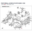 FOOT PEDAL, LH REPL BY 5HYV-043051-1C00 product image