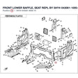 FRONT LOWER BAFFLE, SEAT REPL BY 5HY#-043061-1000-11 product image