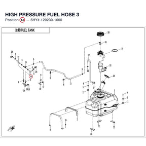 HIGH PRESSURE FUEL HOSE 3 product image