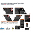 INSTRUCTION LABEL, CARGO BOX LOAD product image