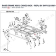 BASE FRAME ASSY, CARGO-BOX - REPL BY 5HYV-221000-1002 AND 5HYV-220004-1001 product image
