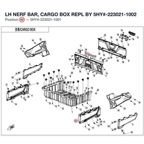 LH NERF BAR, CARGO BOX REPL BY 5HY#-223021-1002 product image