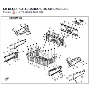 LH DECO PLATE, CARGO BOX product image