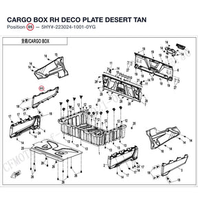 CARGO BOX RH DECO PLATE product image