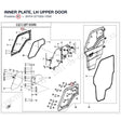 INNER PLATE, LH UPPER DOOR product image