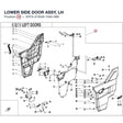 LOWER SIDE DOOR ASSY, LH product image