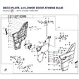 DECO PLATE, LH LOWER DOOR product image