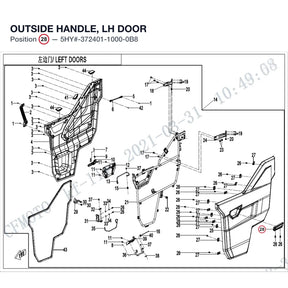 OUTSIDE HANDLE, LH DOOR product image