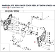 INNER PLATE, RH LOWER DOOR REPL BY 5HY#-374003-1000-11 product image