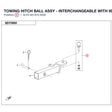 TOWING HITCH BALL ASSY product image