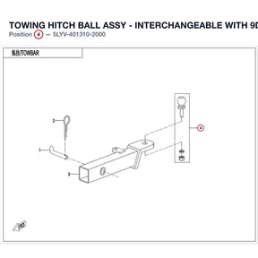 TOWING HITCH BALL ASSY product image