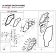 LH UPPER DOOR FARME product image