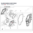GLASS HANDLE ASSY REAR product image