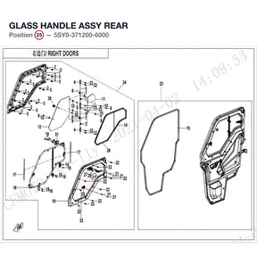 GLASS HANDLE ASSY REAR product image