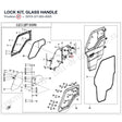 LOCK KIT, GLASS HANDLE product image