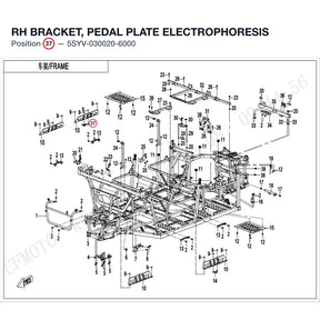 RH BRACKET, PEDAL PLATE product image
