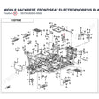 MIDDLE BACKREST, FRONT SEAT product image